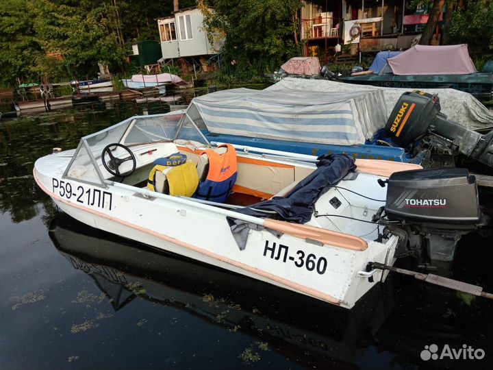 Мотолодка обь М.с двигателам tohatsu 30