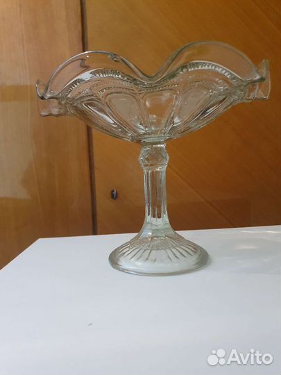 Хрустальная ваза конфетница СССР
