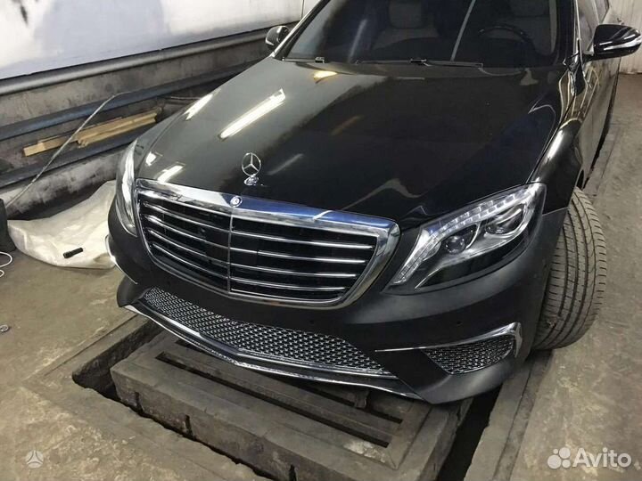 Решётки бампера Mercedes w222 s63 до Рестайлинг