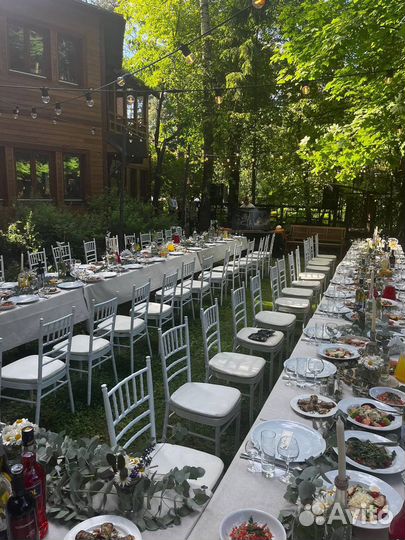 Стул белый Кьявари с подушкой