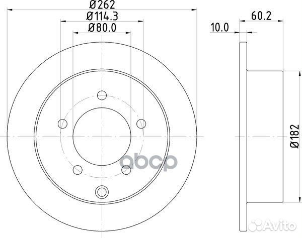 Диск тормозной зад ND3003K nisshinbo