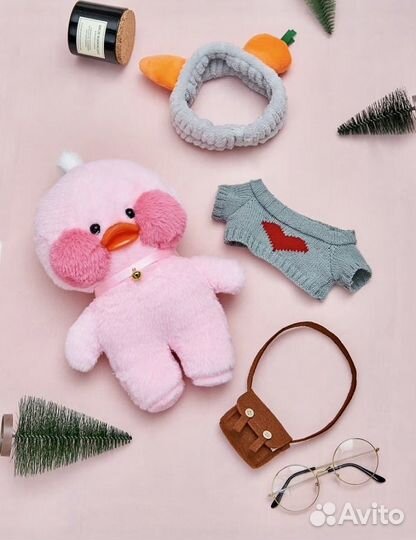 Мягкая игрушка уточка Лалафанфан + /lalafanfan