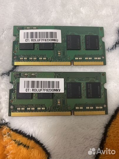 Оперативная память 4gb, цена за 2 шт, до 14.07