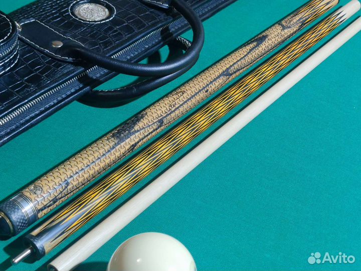 Бильярдный Кий Трехсоставной Лунный Эбен