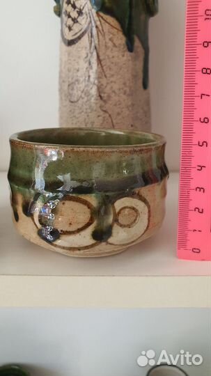 Чашки японские винтажные коллекционные, Орибэ