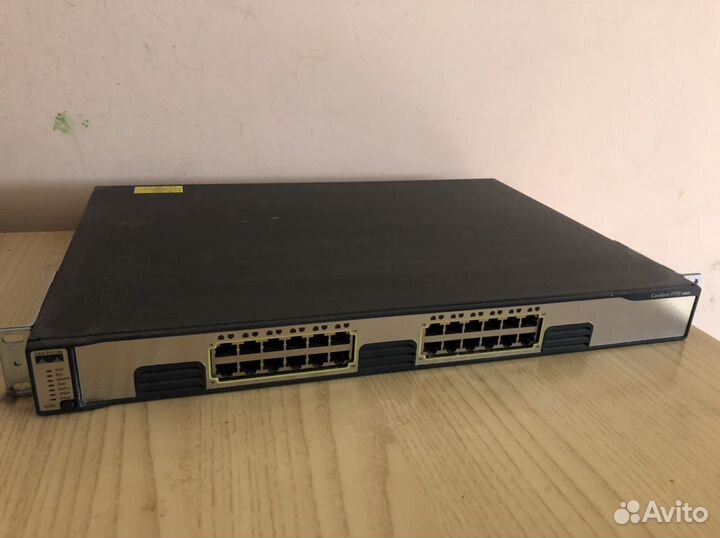 Маршрутизатор, свитч, Cisco, 3750g cisco 24t-s