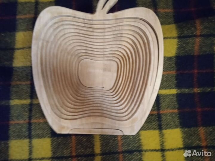 Деревянная складуващая ваза