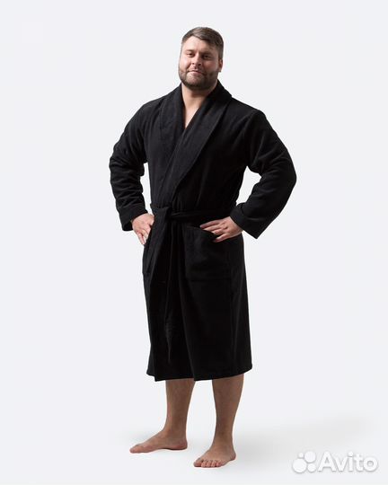 Махровый халат с именной вышивкой на заказ