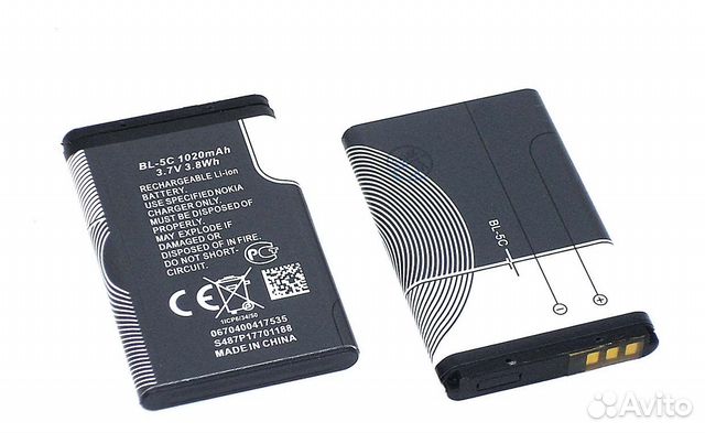 Аккумуляторная батарея BL-5C для Nokia