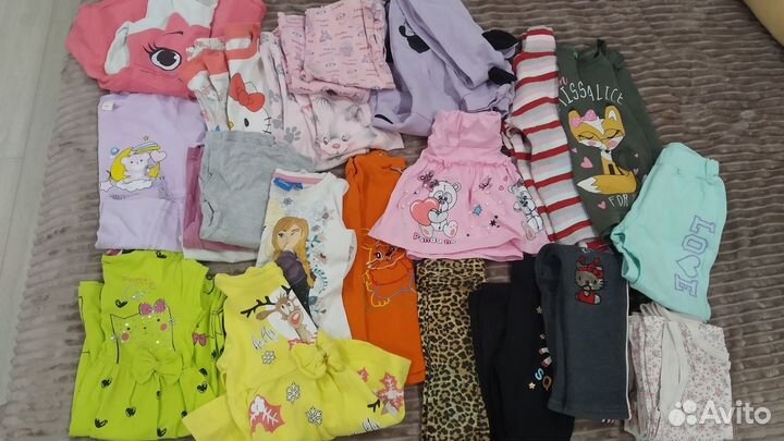Детская одежда для девочек 86 92 пакетом