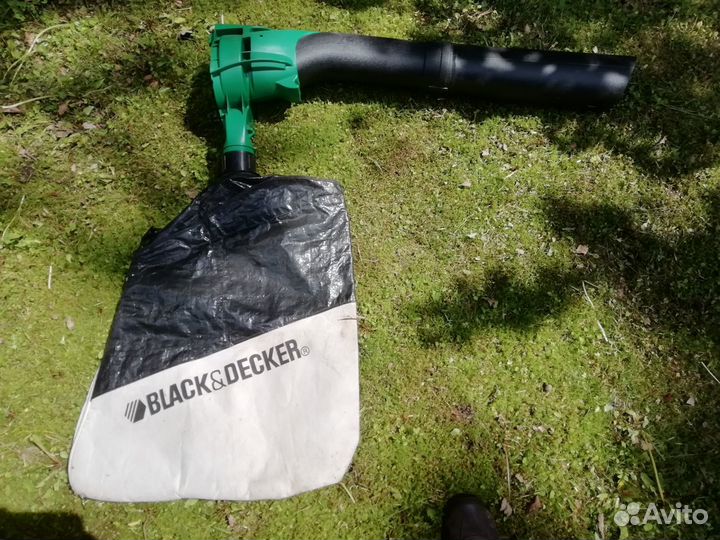 Насадка с мешком садового пылесоса black decker