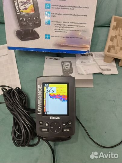 Эхолот lowrance elite 3 х 2-Лучевой