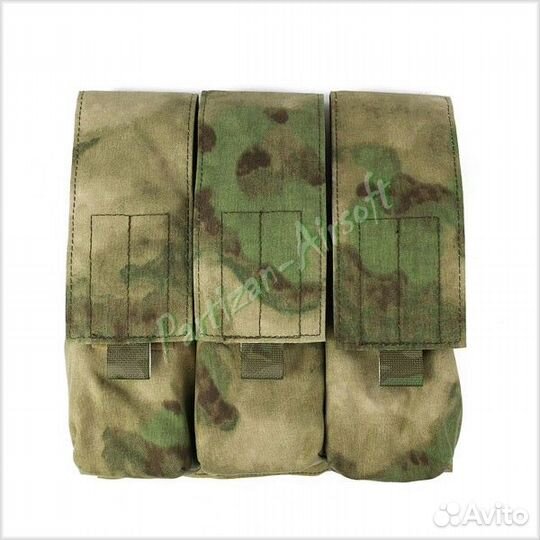 Emerson Тройной подсумок под магазины ак, мох