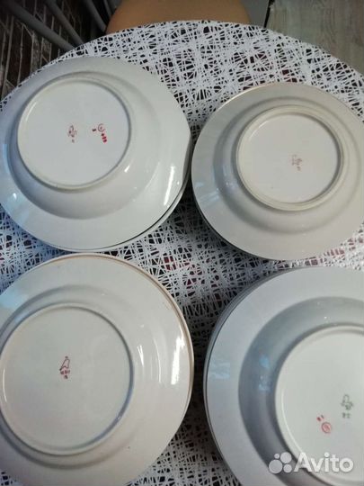 Наборы тарелок (по 6шт.)дулево СССР