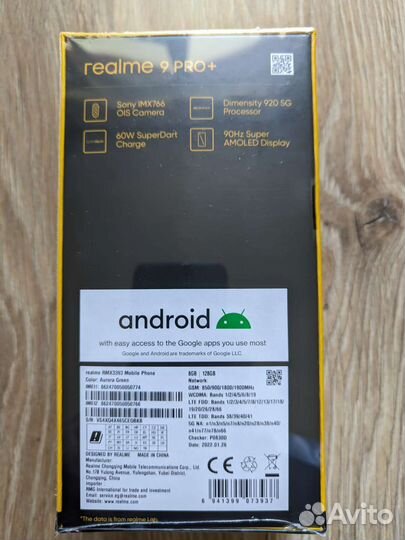 Realme 9 pro plus 8/128Gb
