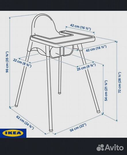 Стульчик для кормления IKEA