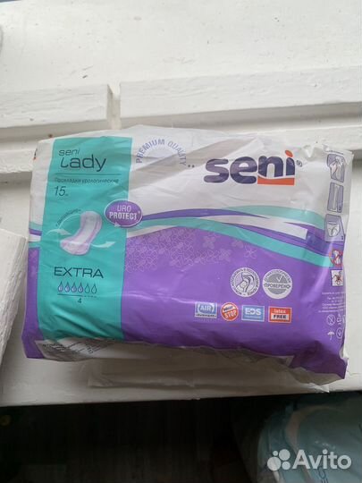 Памперсы, урологические прокладки Seni и пелёнки