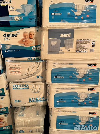Памперсы для взрослых Seni, Tena, Dailee, Zollina