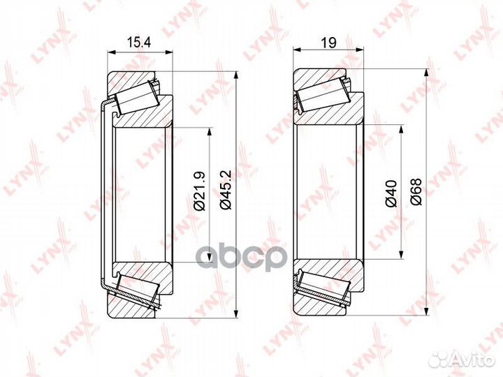WB-1283 Подшипник ступицы lynxauto WB-1283 lynx