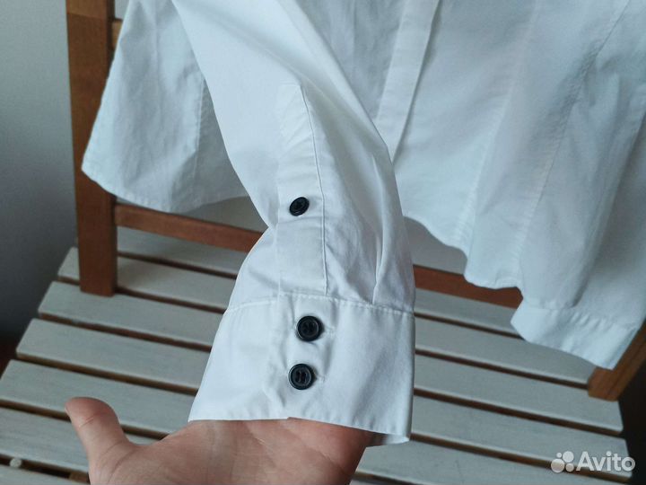 Хлопковая рубашка H&M L