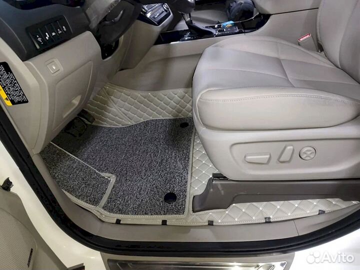 3D коврики из экокожи Land cruiser