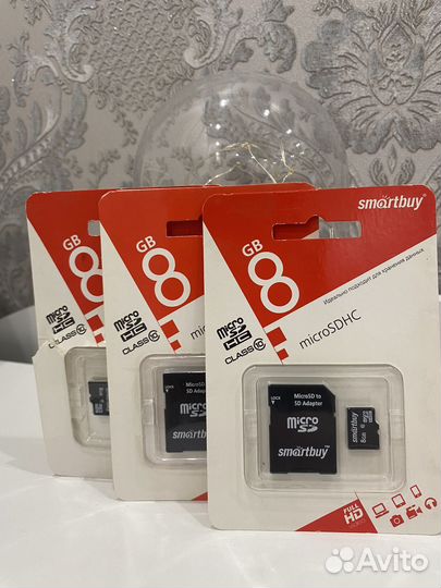 8 гб Карта памяти Smartbuy