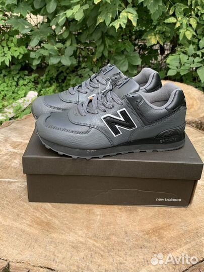 Кроссовки мужские new balance 574 classic кожаные