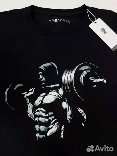 Футболка с принтом «Бодибилдинг»