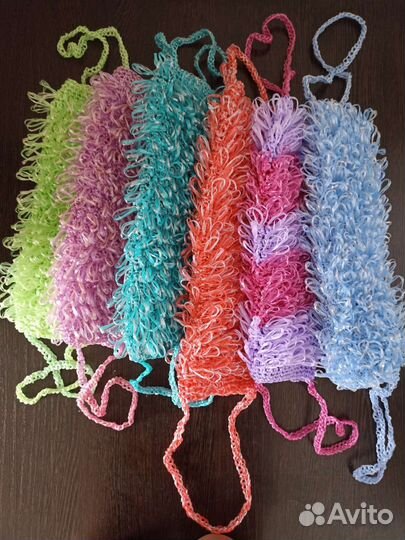 Мочалки ручной вязки