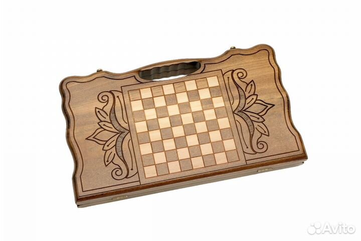 Нарды резные Цветок свободы 41 х 46 см бук Армения 62672