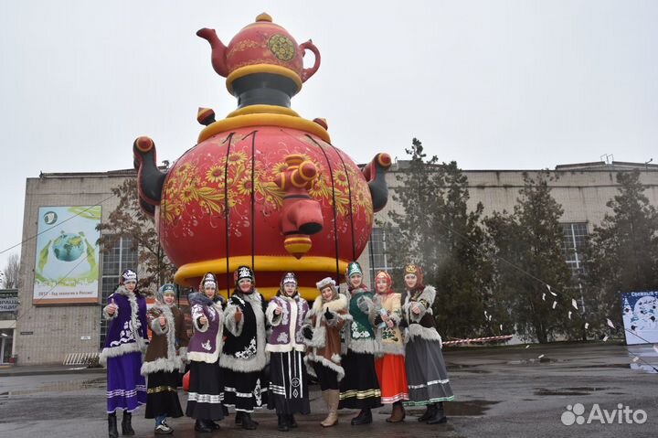 Уличные активности Качели-самовар