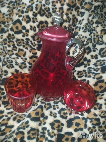 Кувшин с стаканами,сахарница СССР 80е