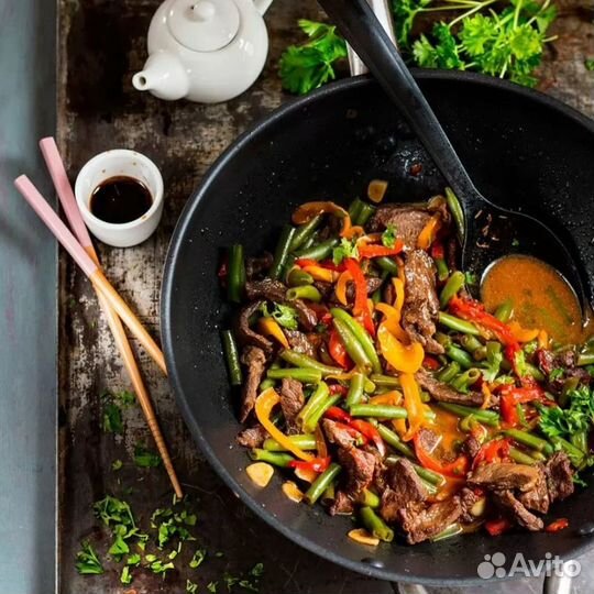 Чугунная сковорода WOK