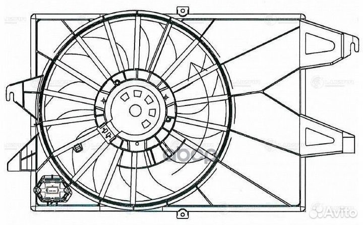 Вентилятор радиатора ford mondeo III 00- 1.8I/2