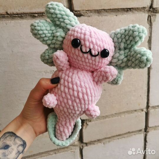 Игрушки амигуруми Аксолотль