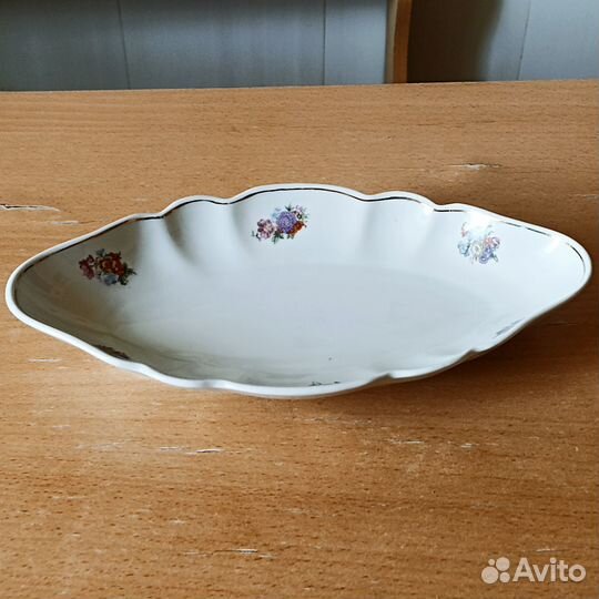 Селедочница. Фарфор. Дулево 1957 г. Вербилки. СССР