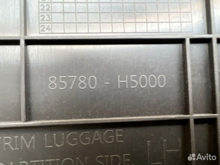 Обшивка багажника задняя левая Hyundai Solaris