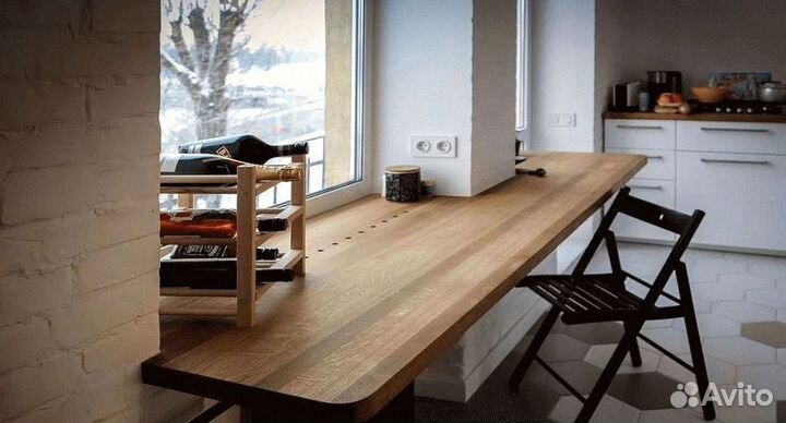 Подоконник из дуба под заказ