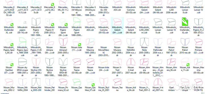 Лекала для тонировки авто