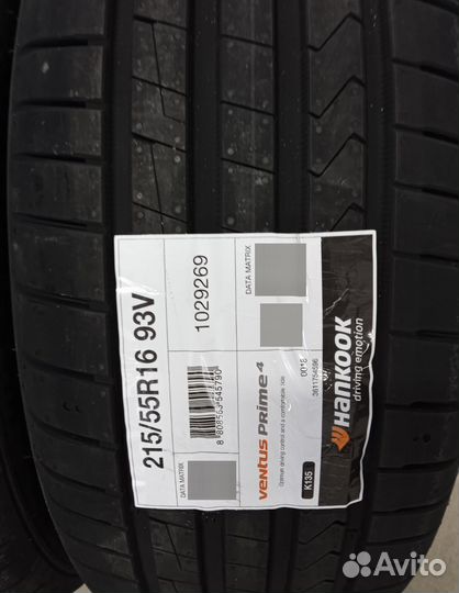 Hankook Ventus Prime 4 K135 215/55 R16 93V