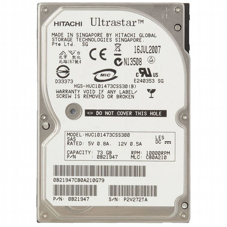 [HUC101473CSS300] Жесткий Диск Hitachi 73gb Huc101473css300