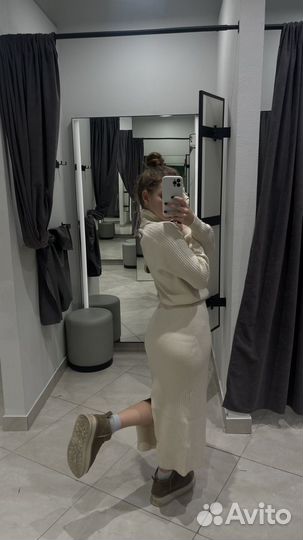 Платье вязаное длинное sela