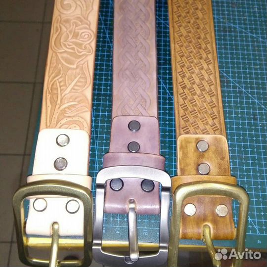Ремни с тиснением