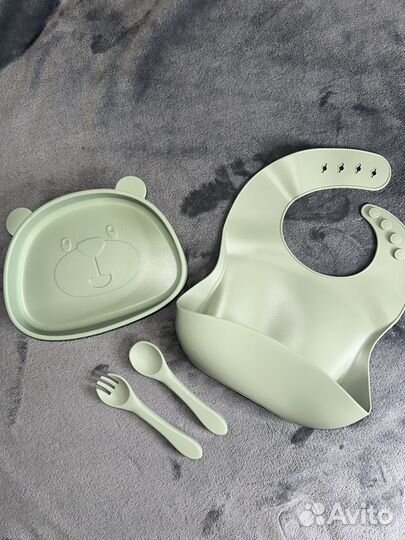 Набор посуды для детей /посуда для детей силикон