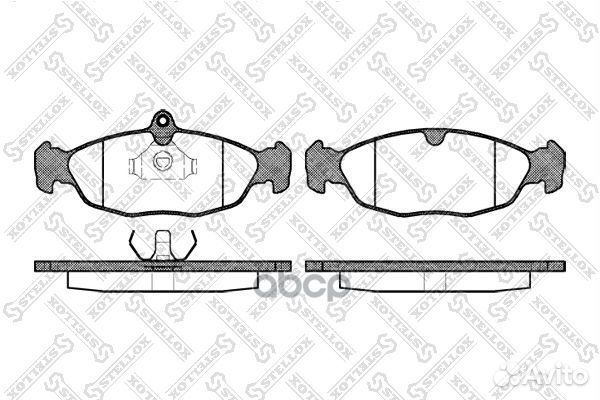 404 000SX 393 00FDB732 колодки дисковые п. Op