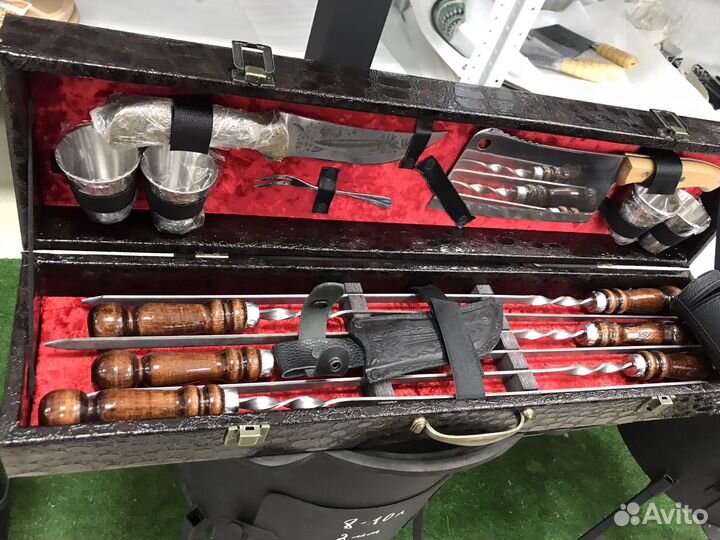 Набор шампуров в кейсе, шашлычный набор