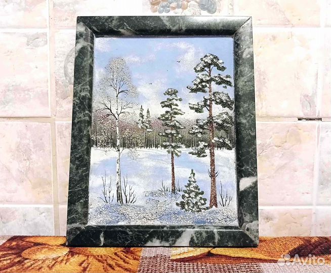 Картины (панно) из камня и каменной крошки. СССР