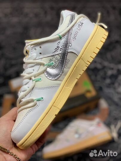 Кроссовки nike dunk low off-white lot 1 of 50