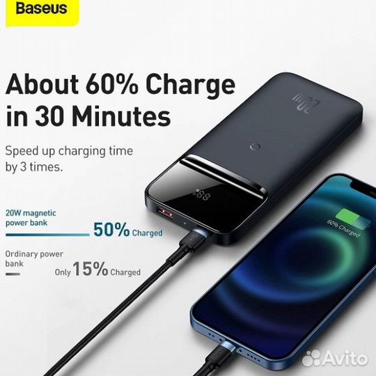 Повербанк MagSafe Baseus Wireless Powerbank 10000