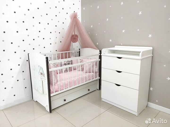 Кроватки с маятником Детские кровати